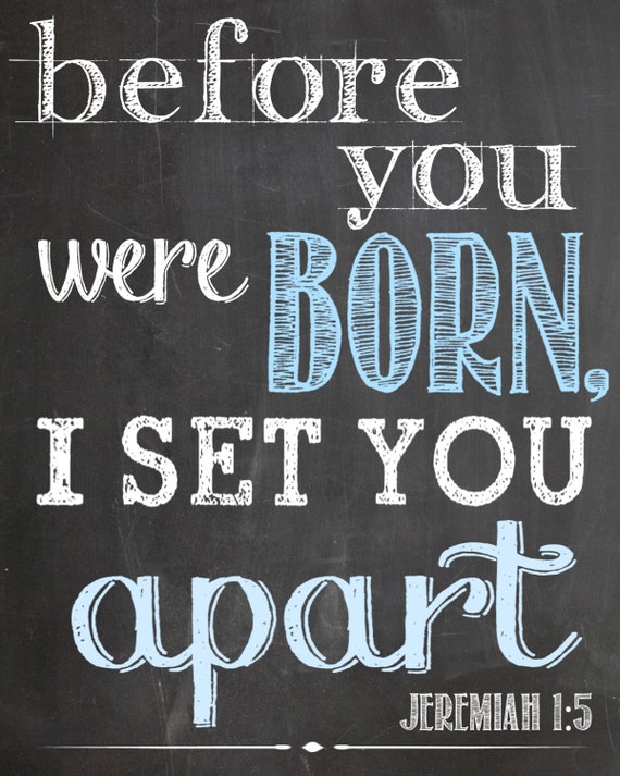 Before You Were Born I Set You Apart Meaning