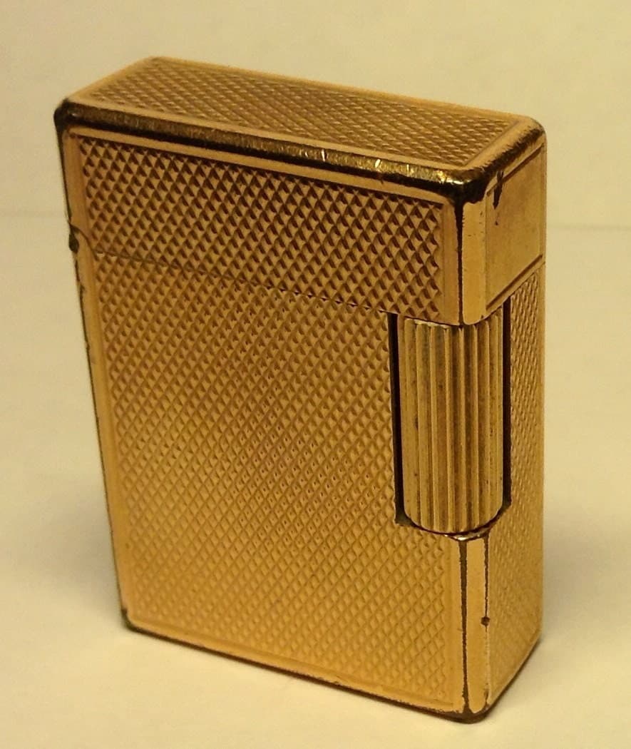 Vintage ST Dupont cigarette lighter gold by ArchidealeWorkshop