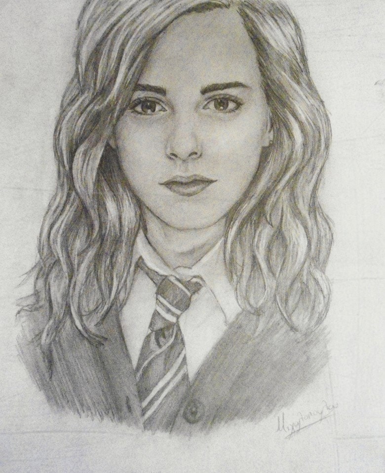 Hermione Granger Emma Watson Drawing Outline Emma Watson As Hermione