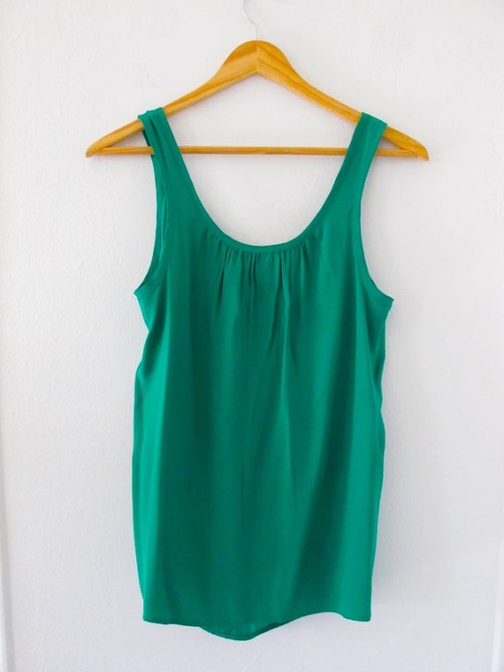 Emerald Green Silk Cami by MarloWest on Etsy