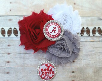 Alabama Baby Headband, UA Headband, Bama Baby Headband, Crimson Tide Headband, Baby Headband, Alabama Baby, Crimson Tide Baby