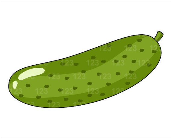 Items similar to Vegetable Cucumber Single Digital Clip Art - 1 PNG on Etsy