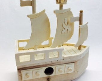 Popular items for Wood Pirate Ship on Etsy