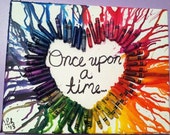Melted Crayons Art- Heart