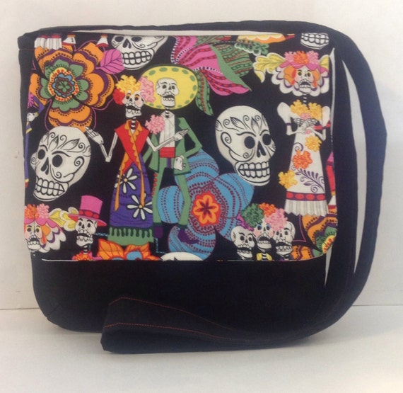 Dia de los Muertos Day of the Dead premium cross body