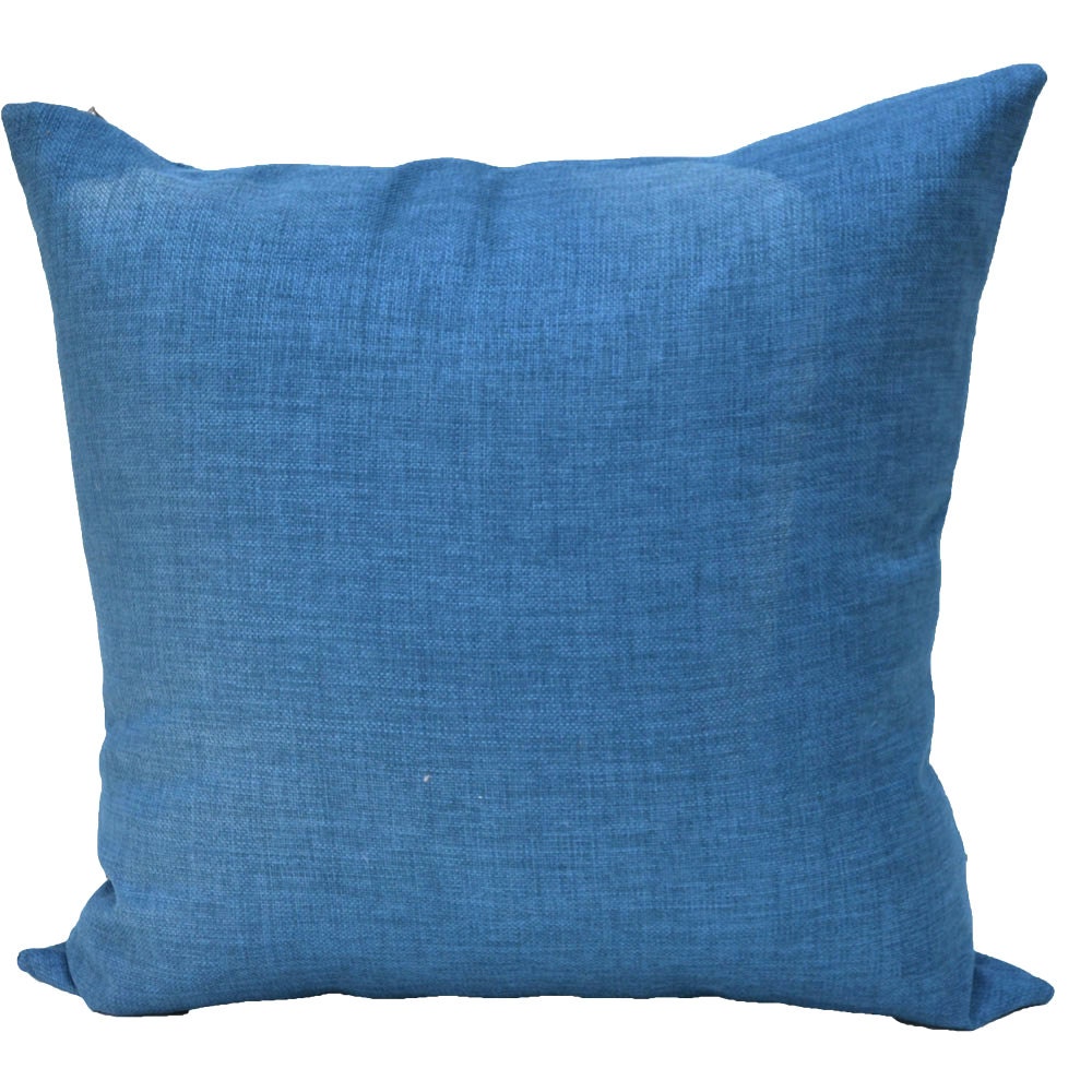 Outdoor 22x22 Chambray Blue Pillow Cover by PillowSnob on Etsy