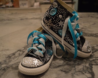 Popular items for bedazzled converse on Etsy