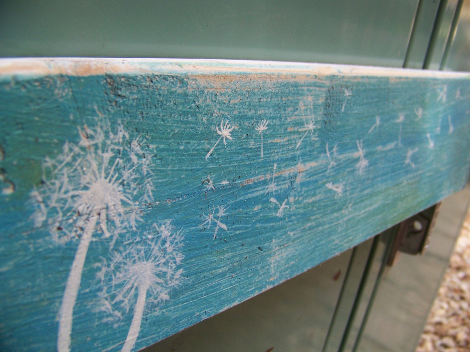 Hope Reclaimed wood wall decor / art / sign Dandelion