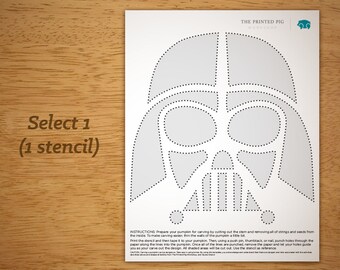 Printable Pumpkin Carving Pattern: Star Wars R2-D2