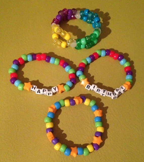 Happy Birthday Kandi Necklace & Beads