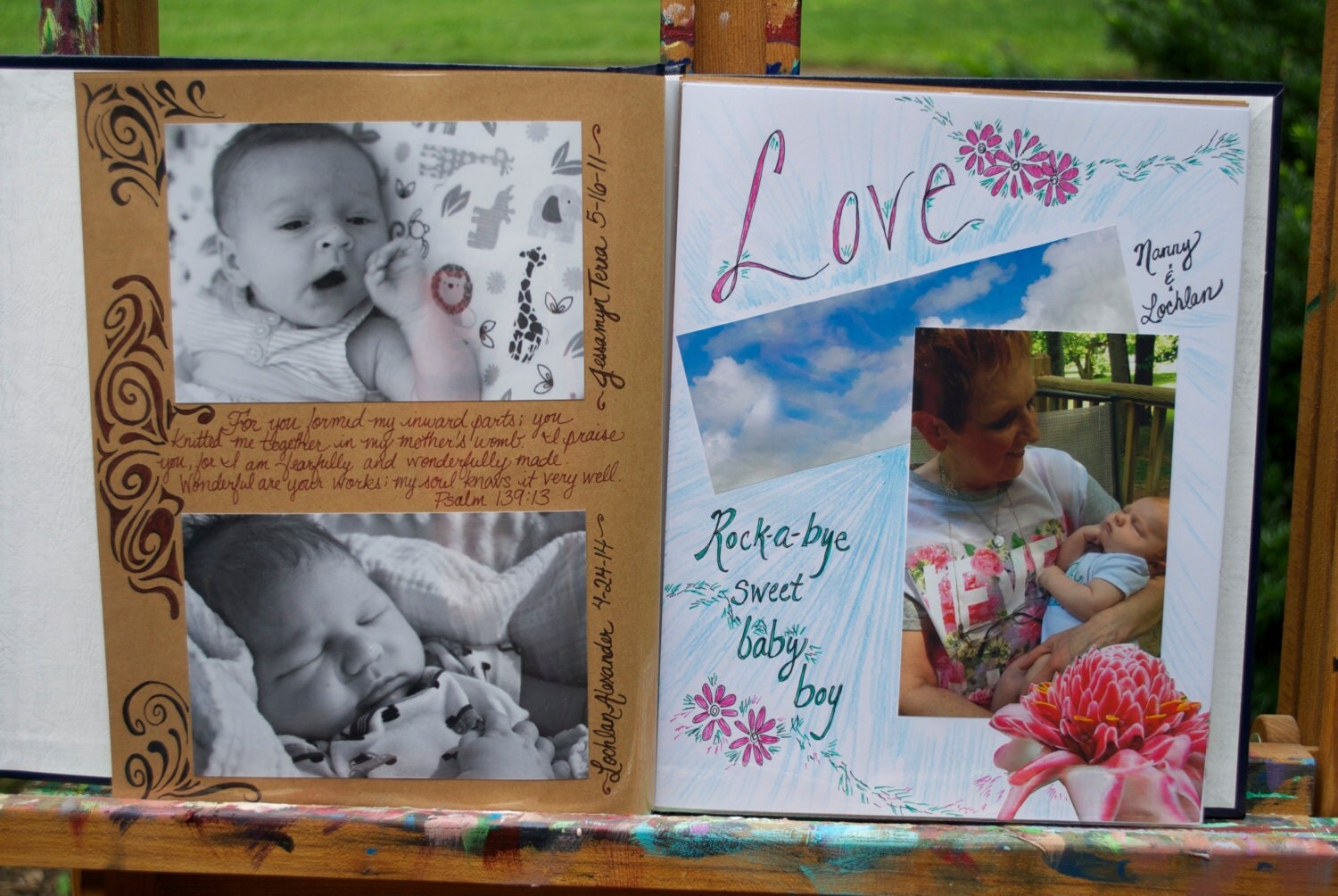 Personalized Memory Book Custom Scrapbook Handmade Album