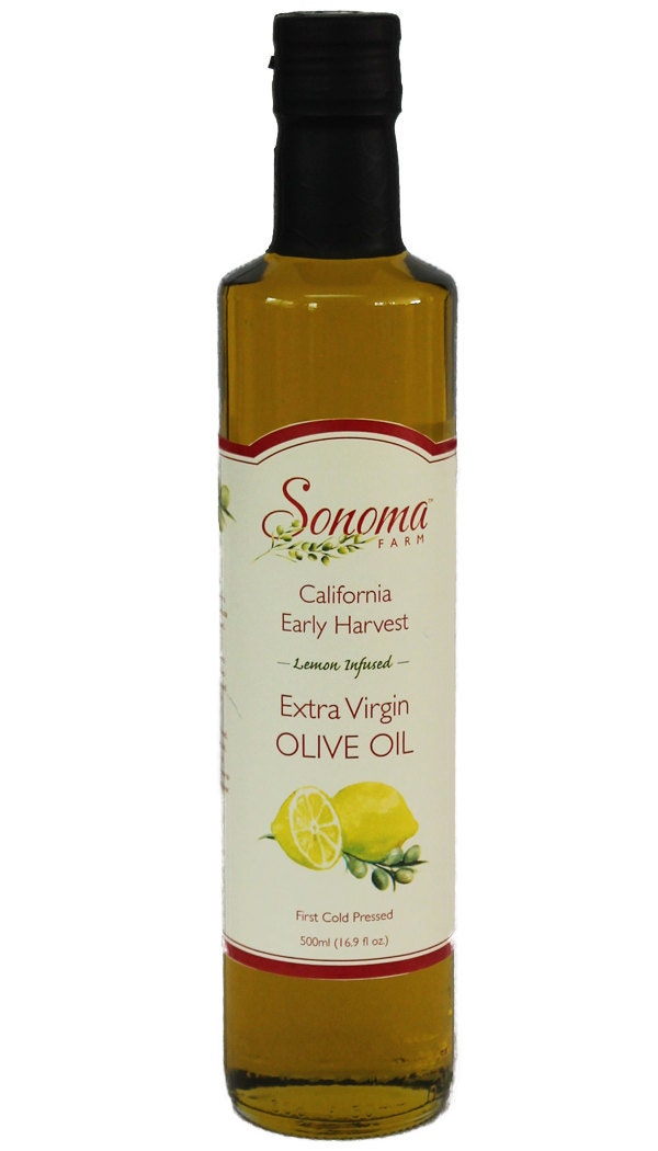 Lemon Infused Extra Virgin Olive Oil 16.9 oz