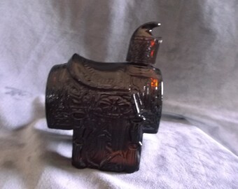 Avon Vintage...Wester Saddle Decanter... Bottle... Full