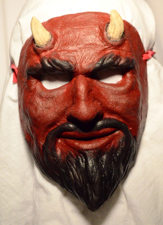 Vintage Style Devil Face Mask. AKA Satan Lucifer Iblis...