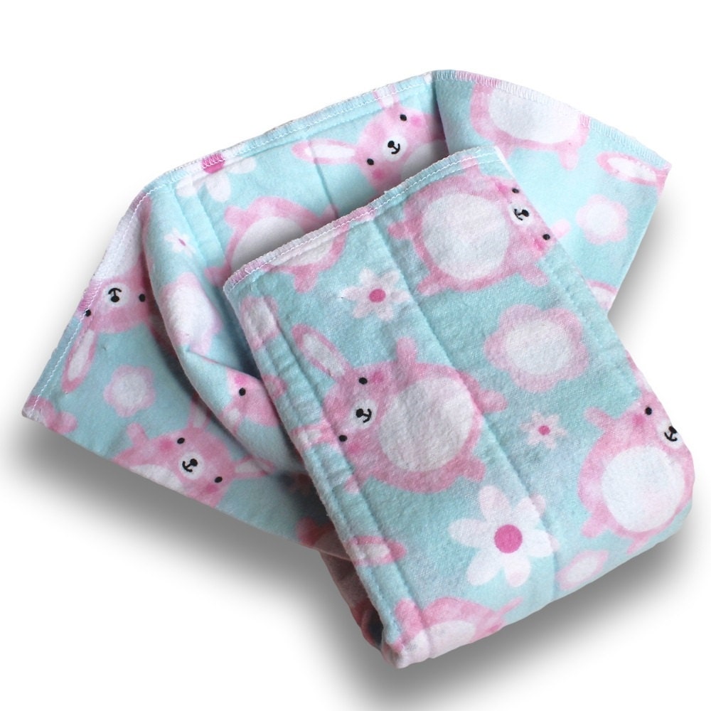 Burp Cloths. Prefold Cloth Diapers. Medium Size Reusable