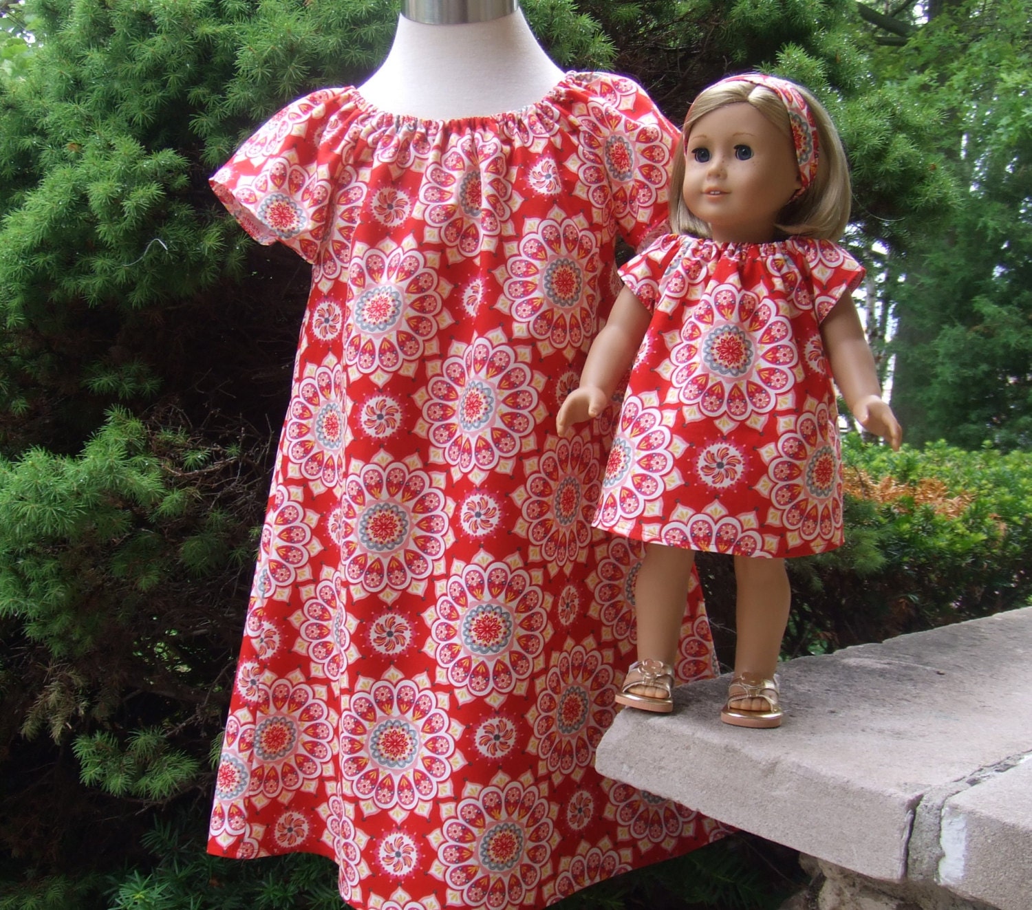 American Girl Doll Matching Girl and Doll Clothes 4pc by sashali