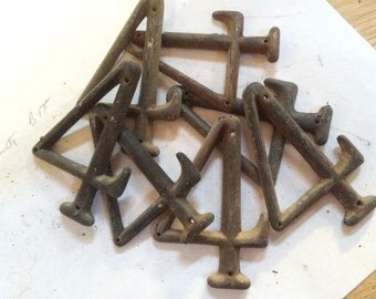 One Vintage Old Metal House Number 4 Altered Art Repurpose