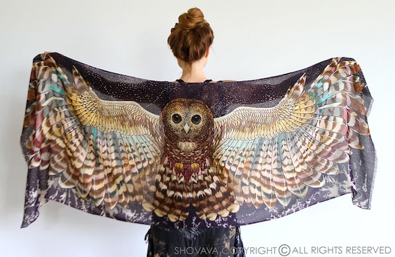 Image result for owl wing scarf