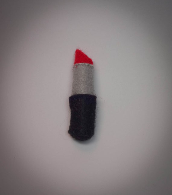 Items similar to lipstick pin red lipstick makeup pin on Etsy