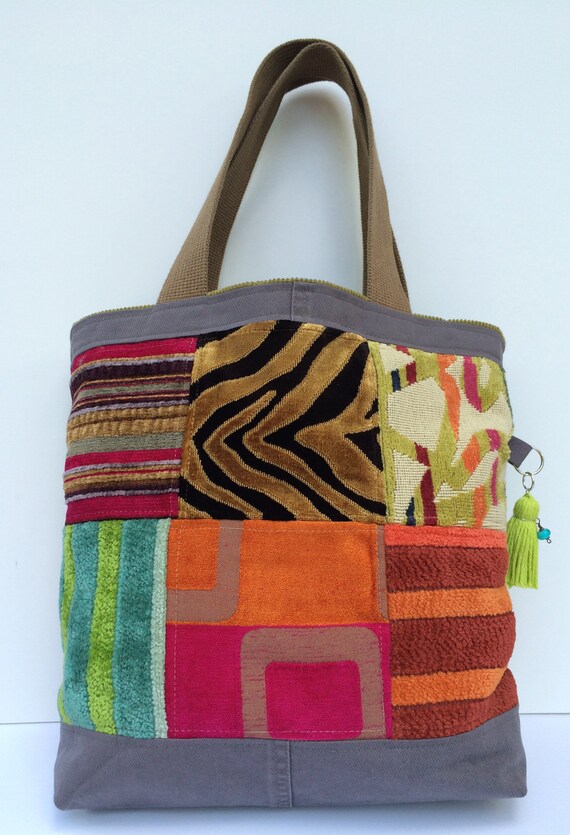 Items Similar To Bright Colorful Tote Bag Market Bag On Etsy