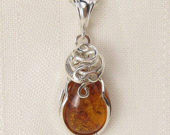 Baltic Amber Necklace - Baltic Amber Pendant - Amber Jewellery - Baltic ...