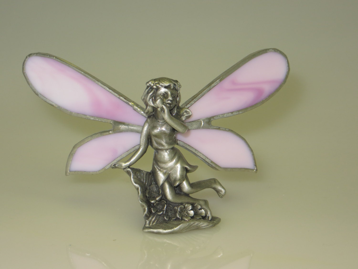 stained glass fairy figurine