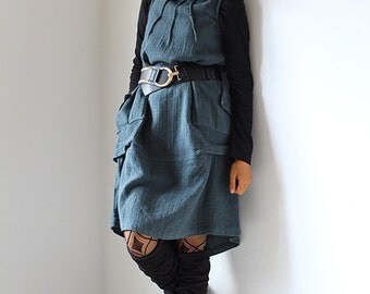 Tulip dress turtle neck...cotton in all color S,M,L