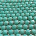 6mm Faceted Opaque Turquoise Picasso Firepolished Czech Glass Beads (D84)