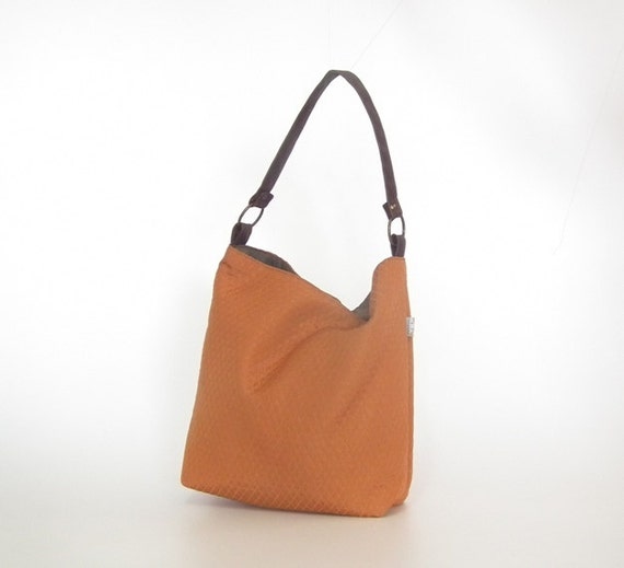 Medium Canvas Hobo bag - Orange Patterns, over shoulder bags, cute ...