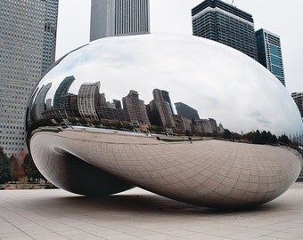 Chicago bean silver | Etsy