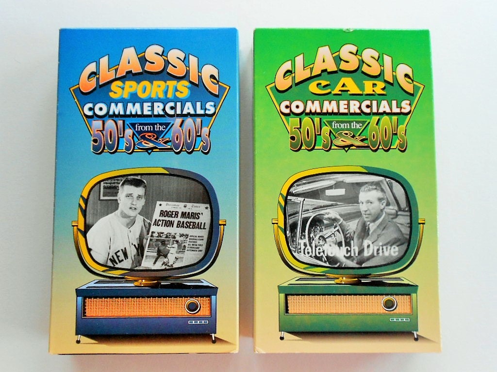 1993 Vhs CAR SPORT COMMERCIAL Tapes Set 2 Classic Fifties