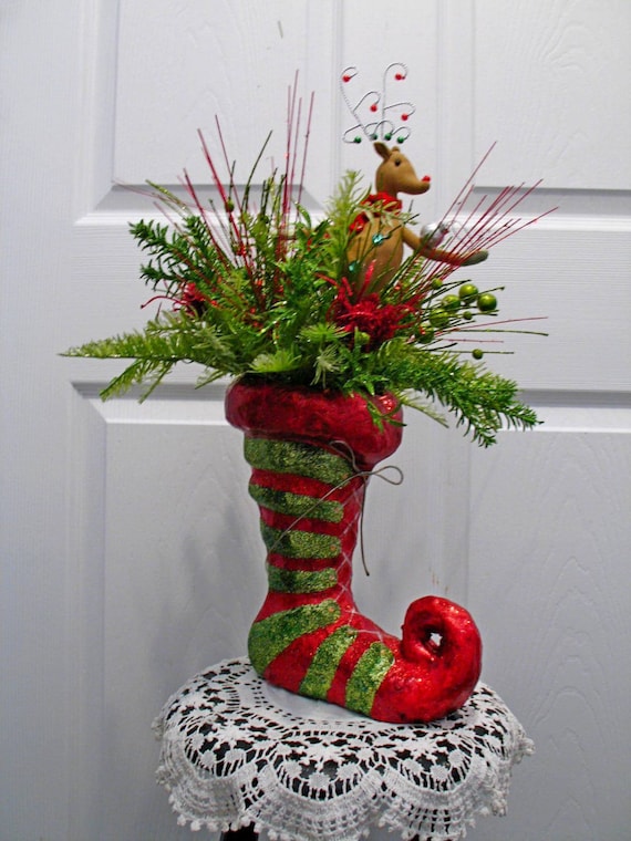 Whimsical Elf Boot Floral Arrangement / by englishrosedesignsoh
