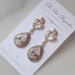 Stunning Rhinestone Chandelier Earrings, Swarovski Crystal Bridal Earrings, Rhinestone Earrings, Vintage Style - ANASTASIA