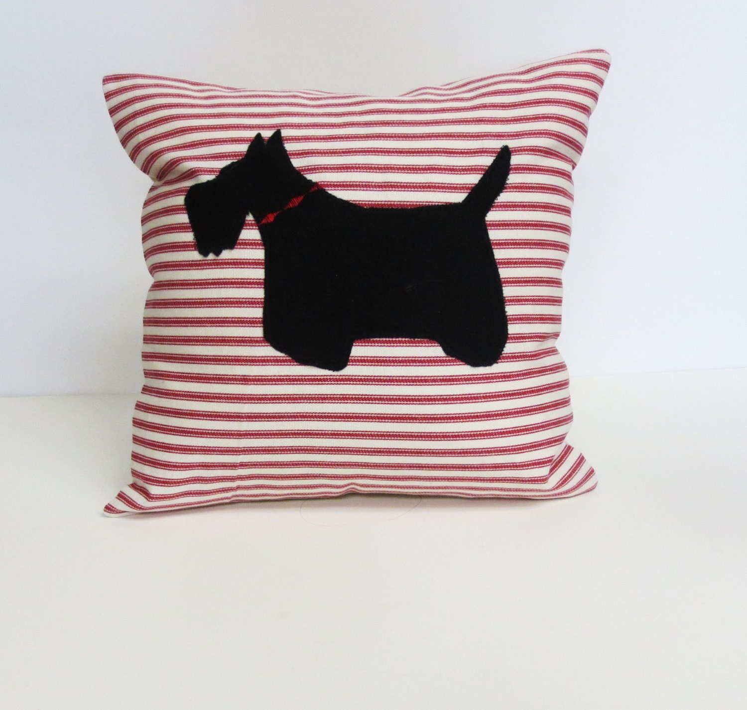 scottie christmas pillow