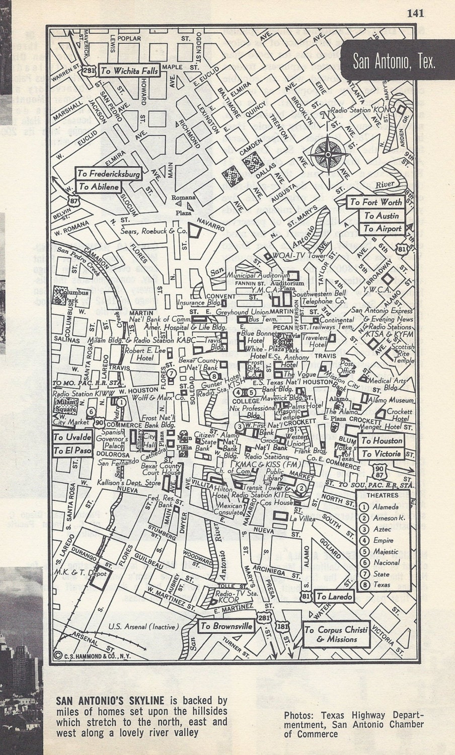 City map San Antonio Texas ai 3 10