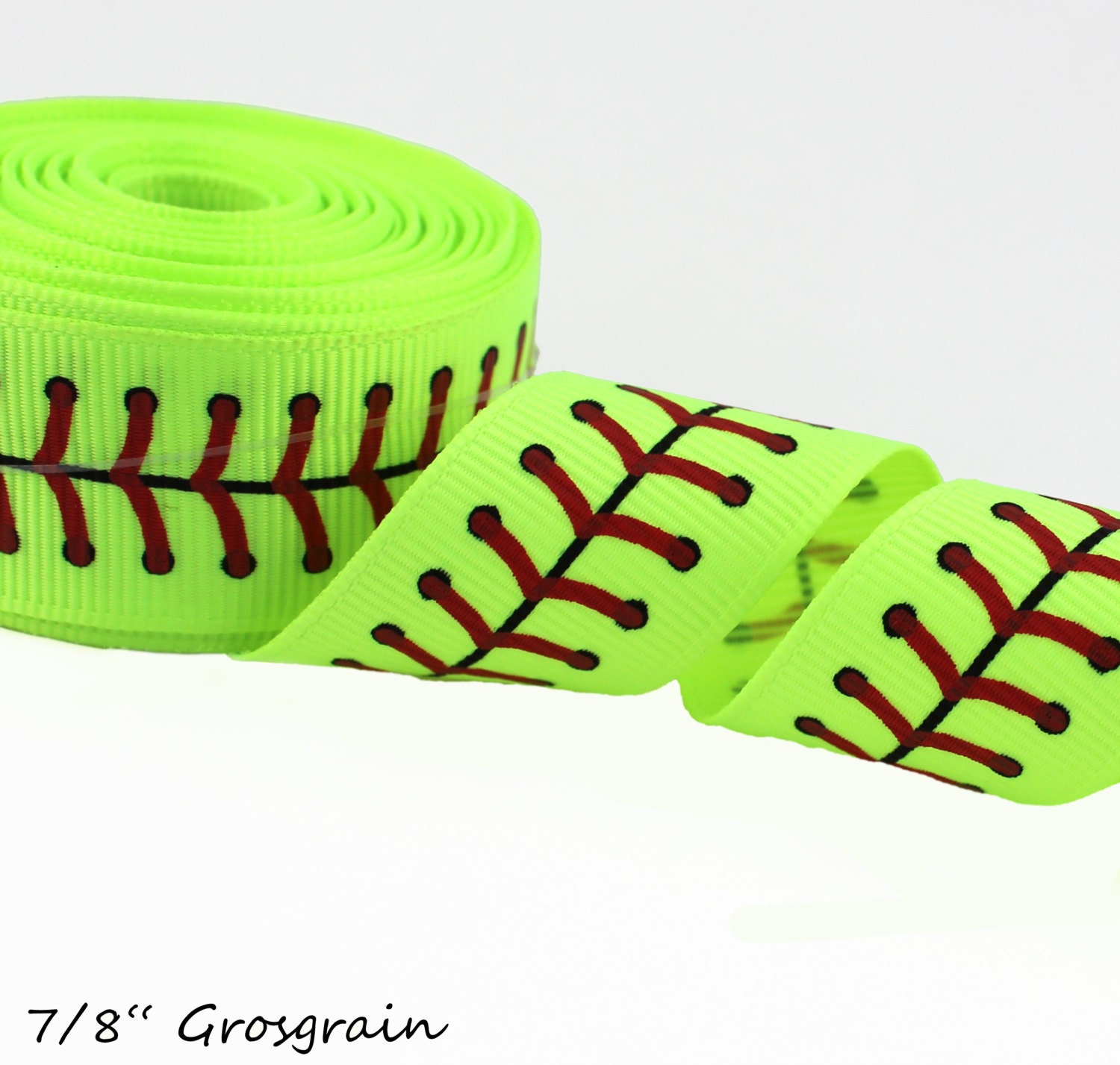 5yds7/8 Printed Ribbon Sports Ribbon by PamperYourPrincess