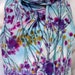 silk scarf painted dyed Wild Asters floral large long unique morgansilk