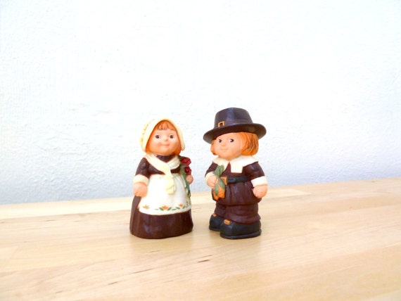 miniature pilgrim figurines