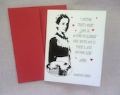 Anna Bates Downton Abbey Paper A2 Card Love is a kind of illness