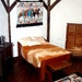 Scandinavian Box Bed, Medieval Dollhouse Miniature 1/12 Scale, Hand Made in the USA