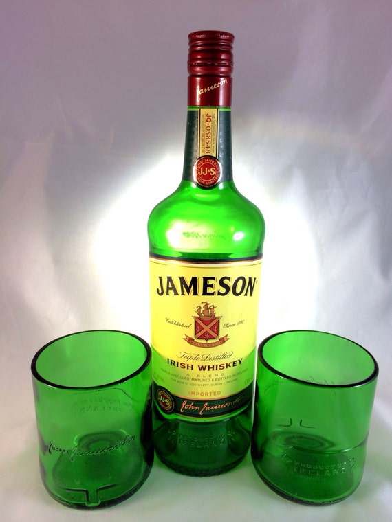 Jameson Irish Whiskey bottle Short Rocks Glass (Set of 2)