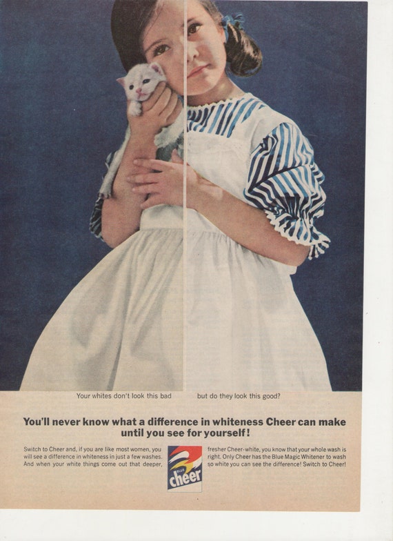 1962 Werbung Blue Cheer Wäscheservice Waschmittel 60er Jahre