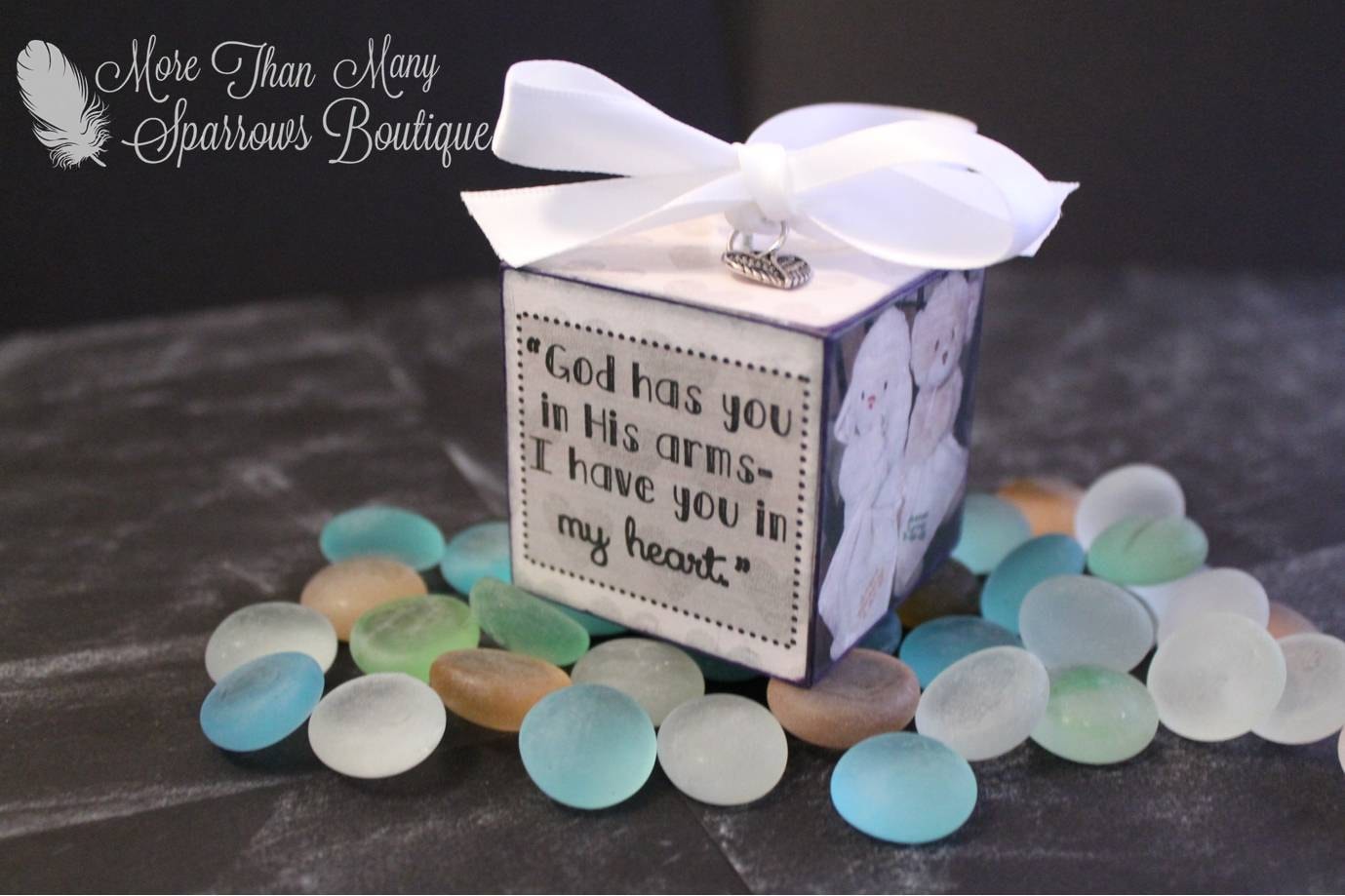 Miscarriage Memorial Keepsake Sympathy Gift Photo Cube