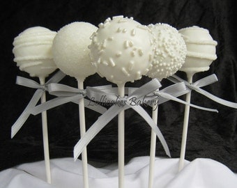 Wedding Favors: Premium Wedding Cake Pops Made to Order with High Quality Ingredients, 1 dozen