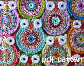 SALE - Crochet pattern OWL 'big brother' by ATERGcrochet