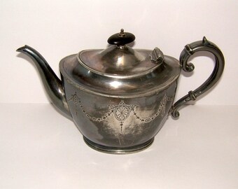 Victorian Britannia Metal Teapot from Sheffield England Vintage Teapot ...