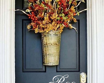 HALLOWEEN DOOR DECAL, Front Door Decal, Personalized Vinyl Lettering, Boo Decal, Vinyl Text