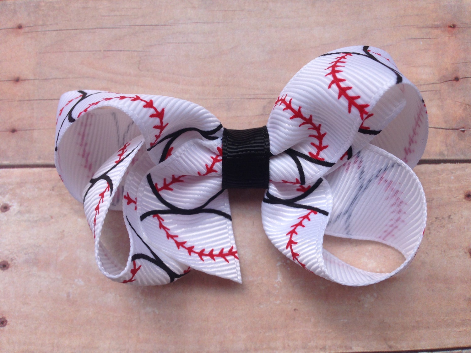 Baseball hair bow baseball bow sports bow