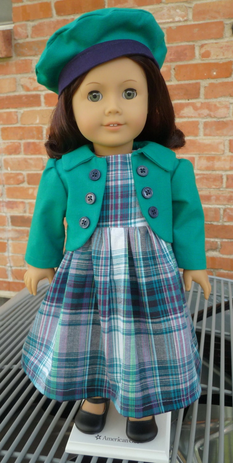 18 Doll Clothes Plaid Outfit for Fall Fits American Girl