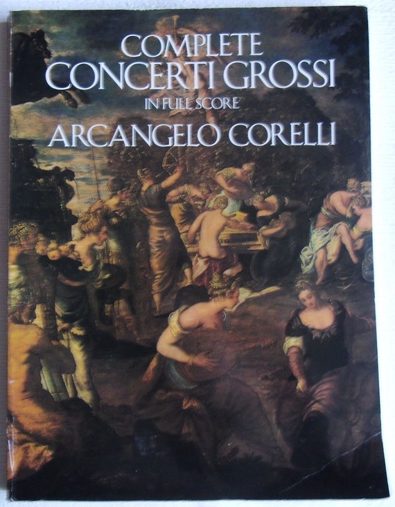 Vintage Music Book Classical Music Complete Concerti Gross